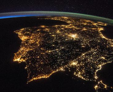 Asturias, vista desde la estación espacial internacional