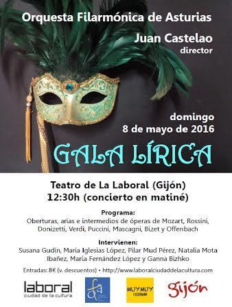 Gala Lírica en Matiné de la Orquesta Filarmónica de Asturias