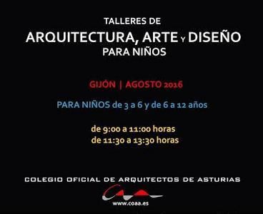 Taller de arquitectura, arte y diseño para niños en Gijón