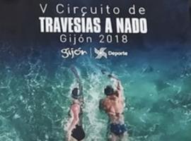 Playas de Gijón, segunda prueba del V Circuito de Travesías a Nado Gijón