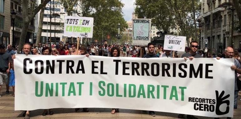 Recortes Cero en Barcelona: Contra el terrorismo, unidad y solidaridad