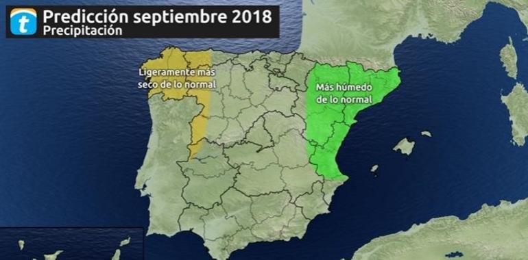 Septiembre será más seco en Asturias que en el resto de España