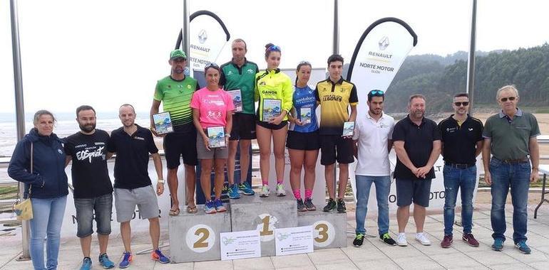 Raquel Alzaga y Dani Bayón ganan el Triatlón Norte Motor Sprint Colunga