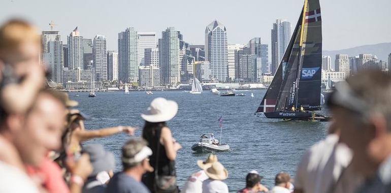Light winds hinder penultimate day of Extreme Sailing Series™ San Diego