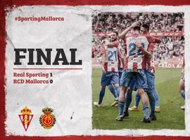 El Sporting gana por 1-0 al Mallorca en El Molinón