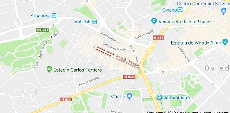 El ayuntamiento de Oviedo inicia la repavimentación de seis calles de La Argañosa y La Ería