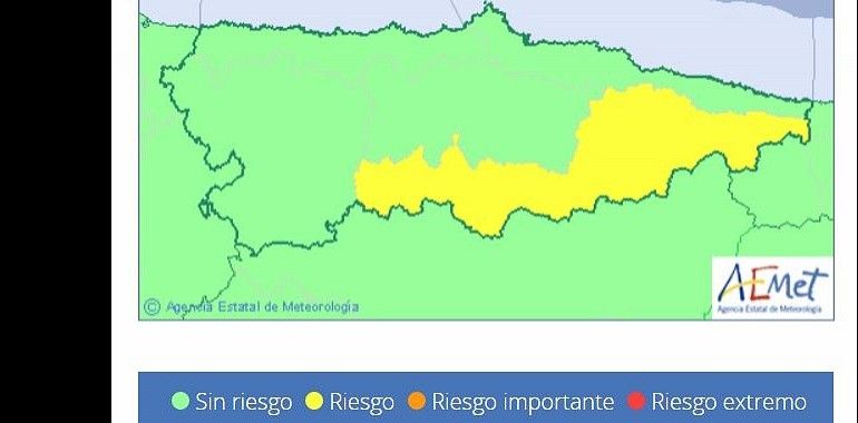 Vuelve a Asturias el riesgo de viento y nieve a 900 metros