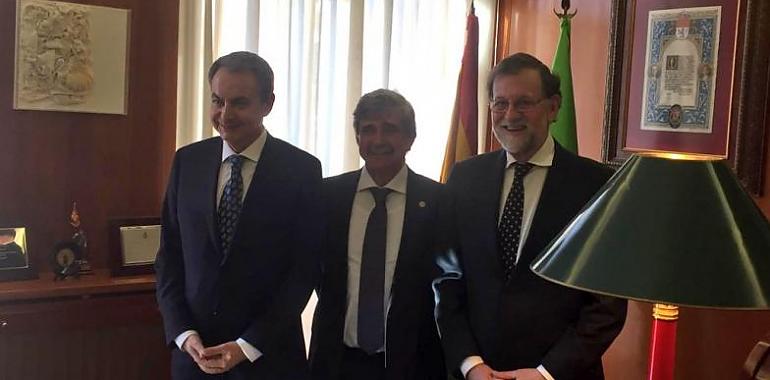 Zapatero y Rajoy hablan en la ULE sobre consolidación de la democracia