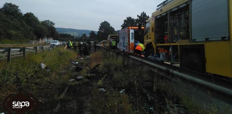 Trágico accidente en Gijón, con un muerto y un herido grave
