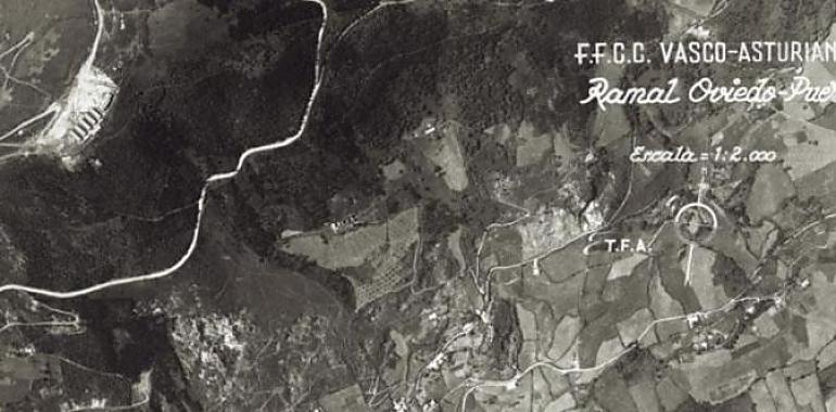 Exposición de Fotos aéreas del Ferrocarril Vasco Asturiano, 1958 Siguiendo la vía