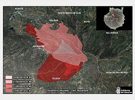 El incendio forestal de Gran Canaria supera ya las 1.500 hectáreas 