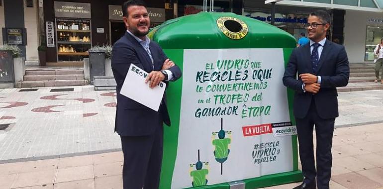 Oviedo y Ecovidrio animan al reciclaje durante la Vuelta