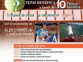 Exhibición de tenis solidario a favor de la fibrosis quística