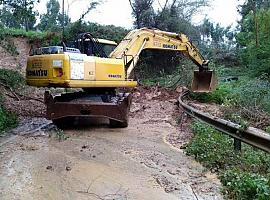 El Principado invierte 821.590 en la reparación de 11 hundimientos en carreteras causados por el temporal 