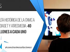 Multa histórica de la CNMC a Mediaset y Atresmedia