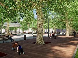 Avilés amplía el parque del Muelle, preserva su jardín histórico y crea un espacio peatonal 