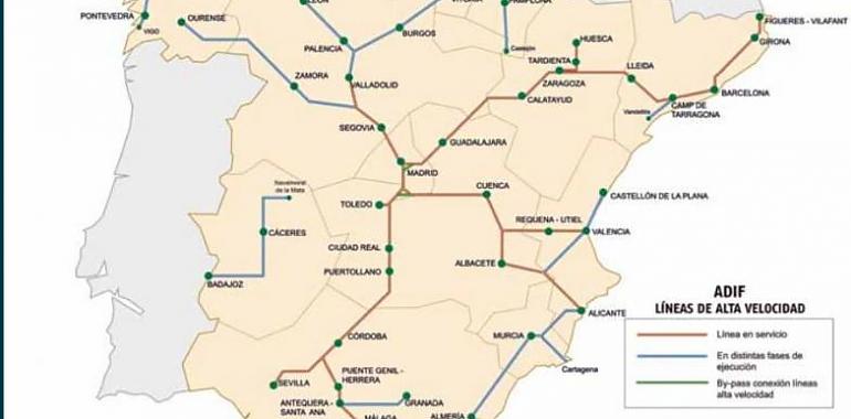 Foro Asturias contra la sustitución del AVE de Asturias a Madrid