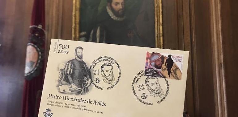 Presentado en Avilés un nuevo sello en homenaje a Don Pedro Menéndez de Avilés