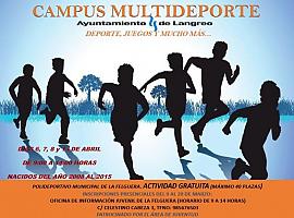 Langreo acoge un Campus multideporte en Semana Santa 2020