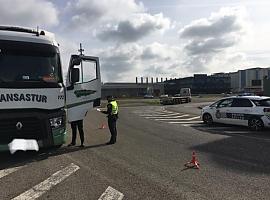 Control de camiones de martes a jueves en Avilés