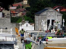 Allande finaliza la remodelación de su cementerio