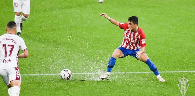 Empate Sporting Albacete sin goles y pasado por agua