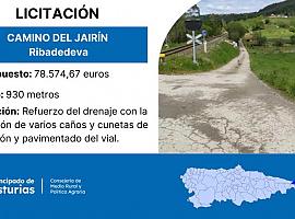 Licitación de las obras del camino del Jairín, en Ribadedeva, por 78.000 euros
