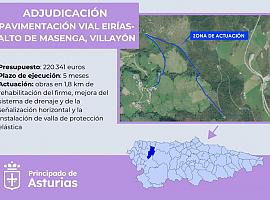 Conducción segura en Villayón: El vial Eirías-alto de Masenga se renueva por completo