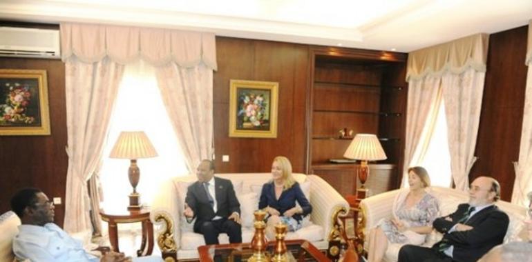 Obiang recibe en audiencia a una delegación de EEUU y al Príncipe de Libia