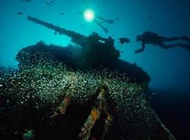 Submarino hundido: El “Iro” en Koror, Palau