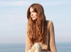 La top model Clara Alonso rueda un spot televisivo en Llanes
