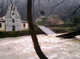 Obras de emergencia para paliar las inundaciones de febrero en Asturias y Cantabria 