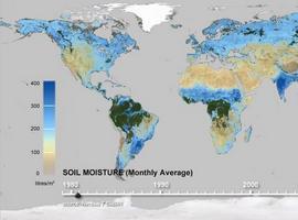 Primer mapamundi de la evolución de la humedad del suelo
