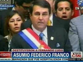 Golpe de Estado express pone a Federico Franco en Presidencia de Paraguay 