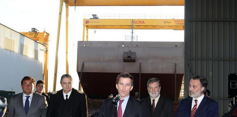 Galictio construye tres barcazas in situ para Uruguay