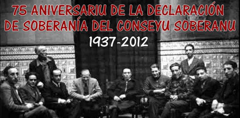 Actu dhomenaxe nel 75 aniversariu declaración de Soberanía del Conceyu Soberanu