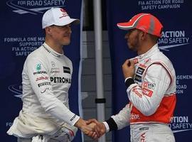 Mercedes cambia a Schumacher por Hamilton