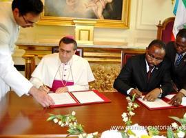 Firma del acuerdo entre Guinea Ecuatorial y la Santa Sede