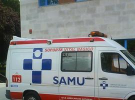 Dos personas heridas en un accidente en Mieres