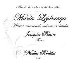 Acto de presentación de disco-libro de María Lejárraga