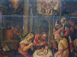 Restauran tres pinturas sobre la Navidad de los siglos XVI y XVII