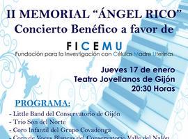 Presentación del “II Memorial “Ángel Rico”. Concierto Benéfico a favor de FICEMU”.