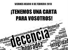 Marea Negra de Trabajador@s Públic@s de Asturias, mañana viernes, por los valores democráticos