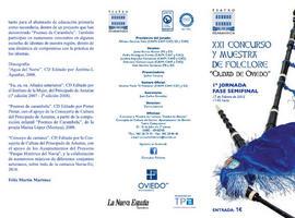 1ª Jornada de la Fase Semifinal del XXI Concurso y Muestra de Folclore “Ciudad de Oviedo” 