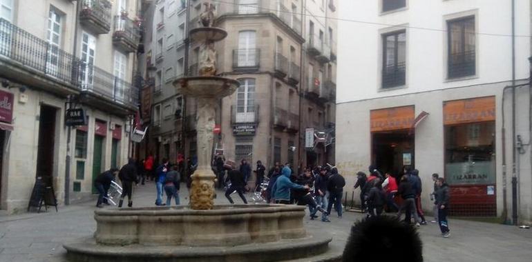 Incidentes entre seguidores del Oviedo y del Celta en Ourense