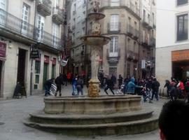 Incidentes entre seguidores del Oviedo y del Celta en Ourense