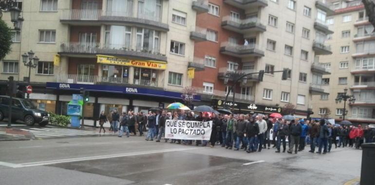 Carteros y mineros protestan en Oviedo