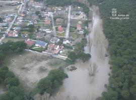Desbordamiento de varios cauces de ríos en Castilla y León
