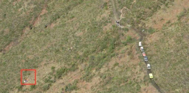 Dos jóvenes heridos tras caer su vehículo 200 metros desde una pista forestal en Tudela de Agüeria