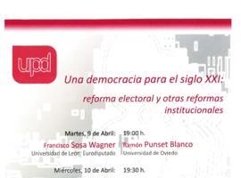 Jornadas sobre la Ley Electoral en la Universidad de Oviedo
